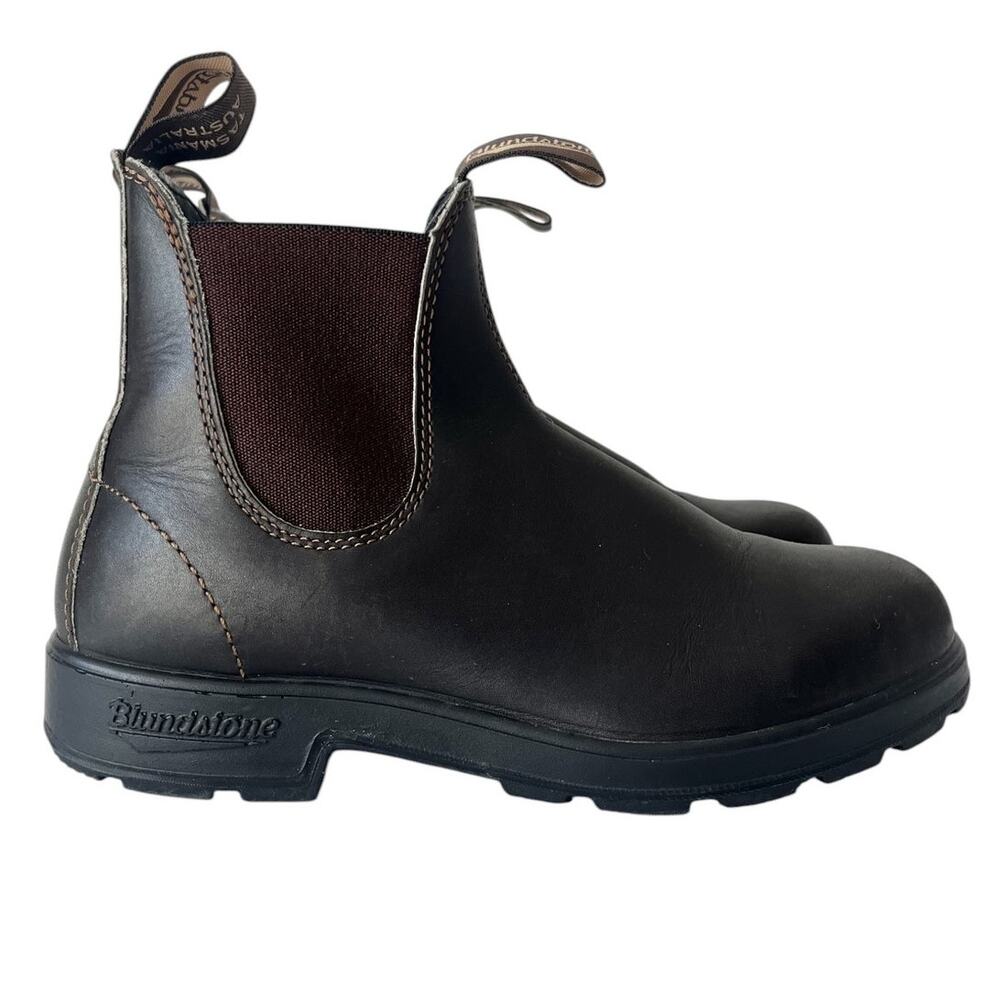 Blundstone 500 Original Stout Brown Leather Chelsea Boots AU 6 / US M 7 / W 9